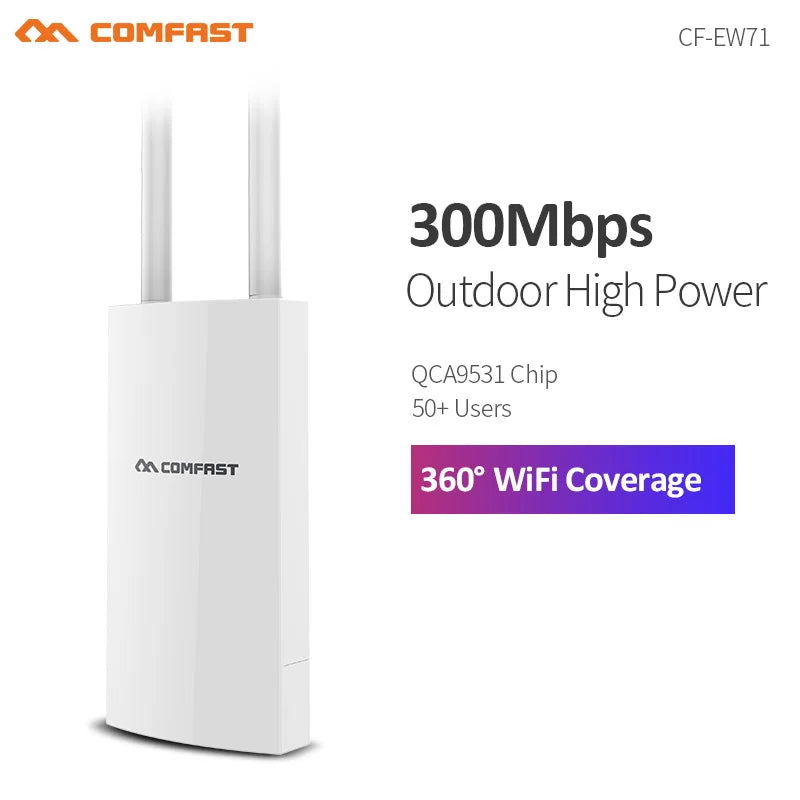 Comfast 300M/1200M Outdoor Access Point Wireless WiFi Extender