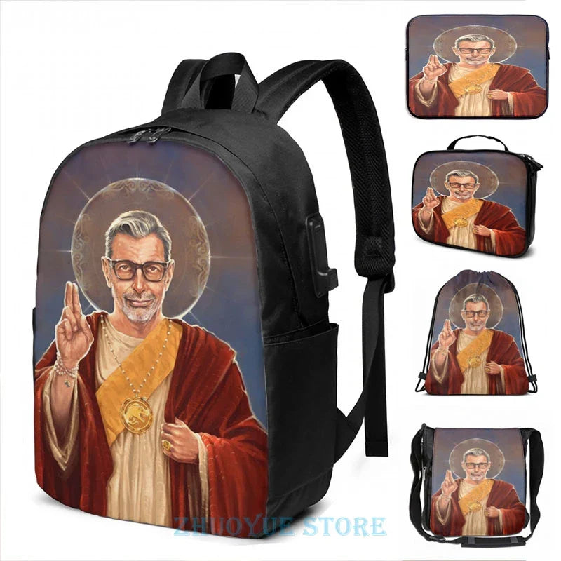 Funny Graphic print Saint Jeff of Goldblum USB
