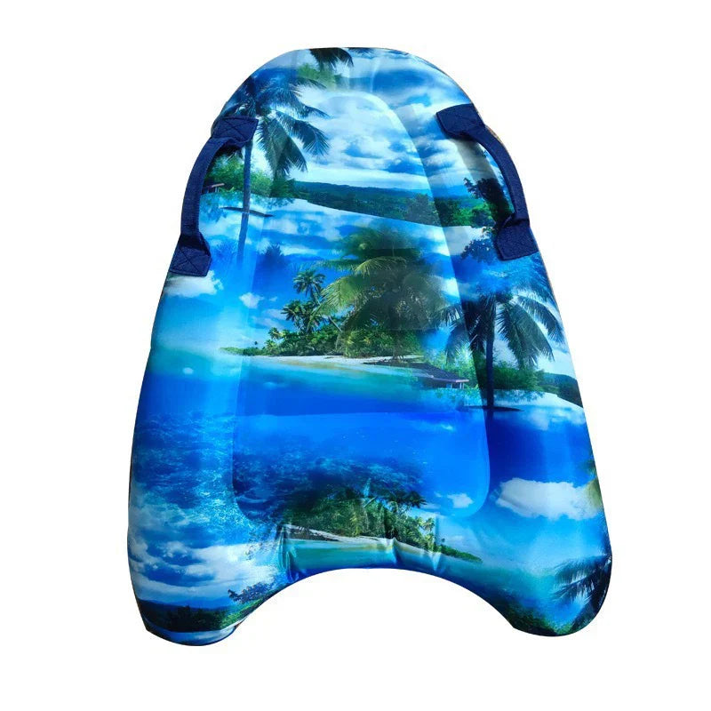 Inflatable Bodyboard Surfboard Ocean Printed Buoy Kickboard Adult
