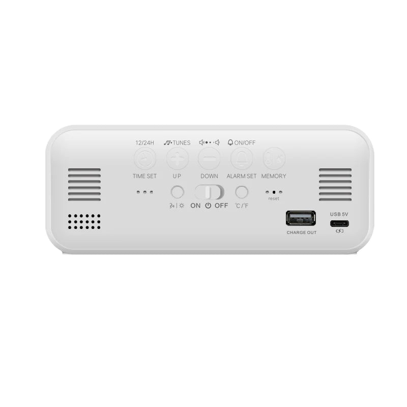 Music Alarm Clock Temperature Humidity Voice Control/Alaways On