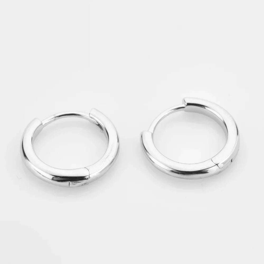ANDYWEN 925 Sterling Silver Gold 5mm -12mm Plain
