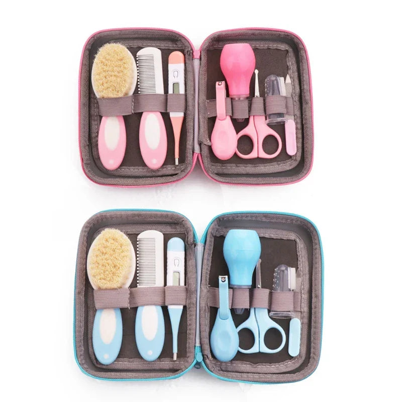 Baby Grooming Kit Nail Clipper Comb Brush Nasal
