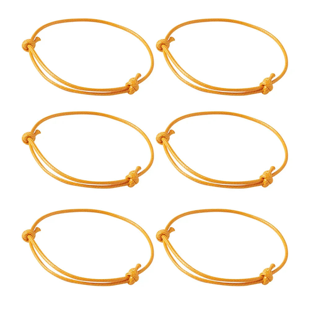 50pcs/lot Unisex Woven Korean Waxed Polyester Cord Bracelet