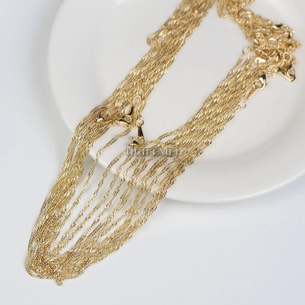 Wholesale Lots 10pcslot 2mm KC Gold Color Water