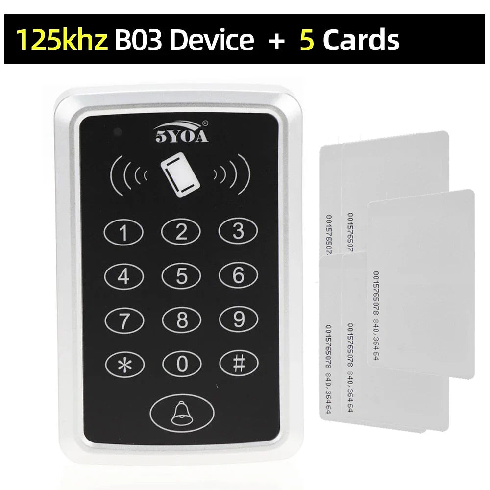 125KHz RFID Access Control Keypad EM Card Reader