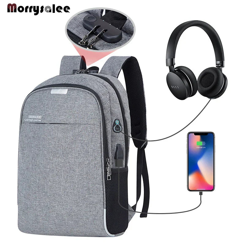 Laptop Backpack USB Charging 15.6 inch Anti Theft