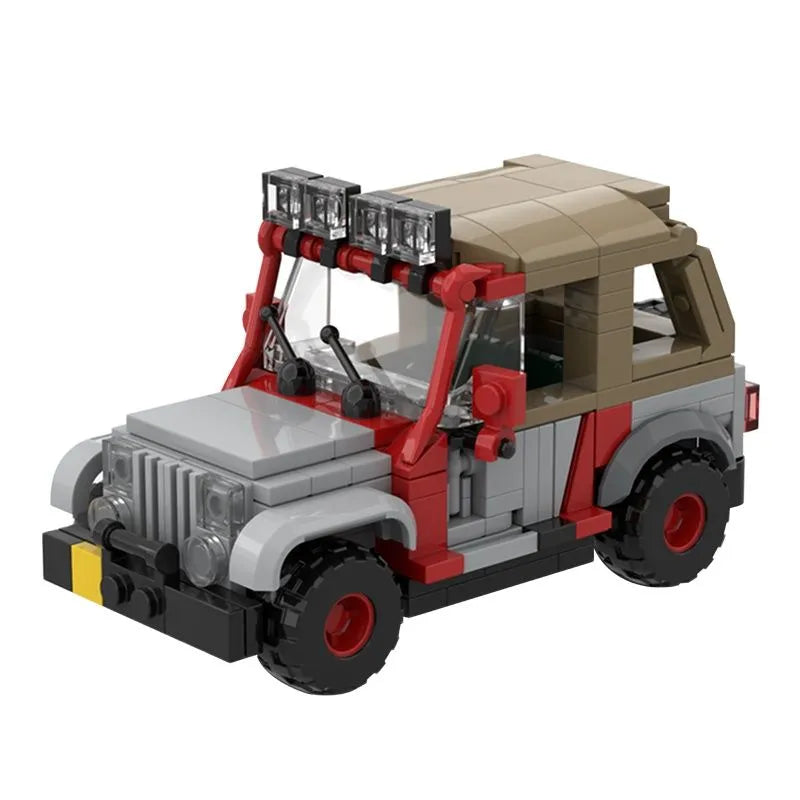 NEW Jurassic Era Dinosaur Urassic Staff Jeeped MOC