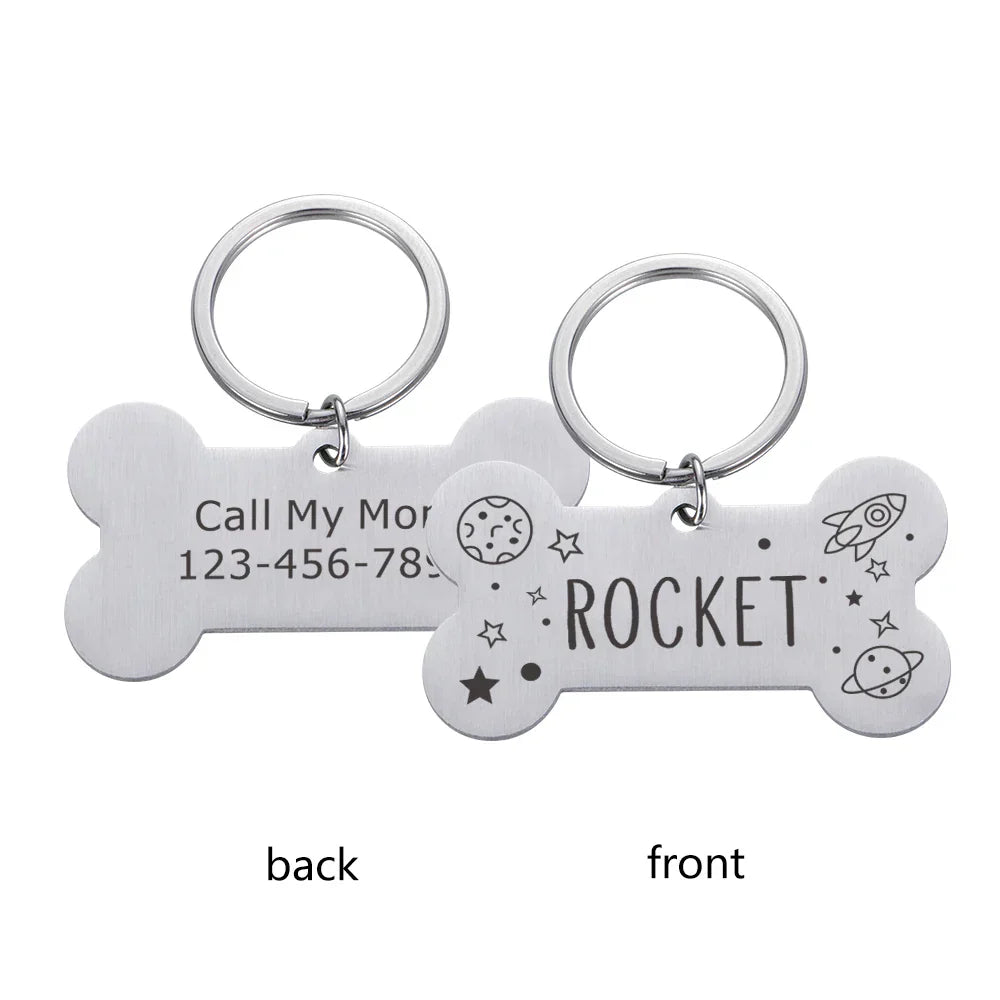 Custom Dog ID Tag Personalized Pet Name Address