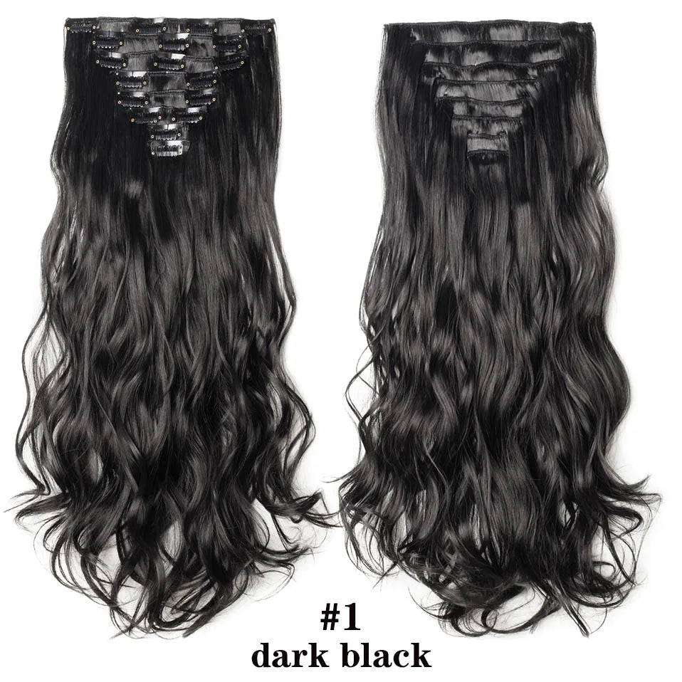 HAIRRO 24Inches 170g 36 Colors Long Straight Synthetic