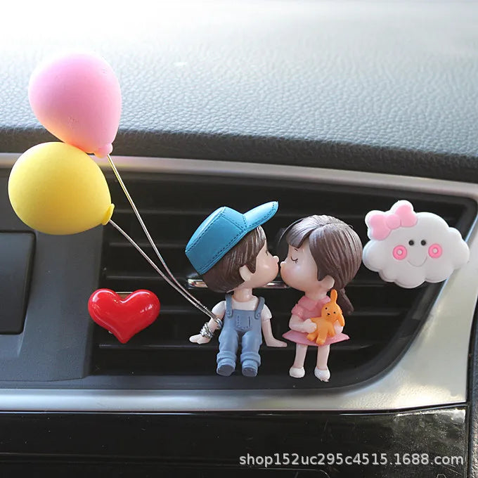 Car Air outlet clip Decoration Cute Cartoon Couples