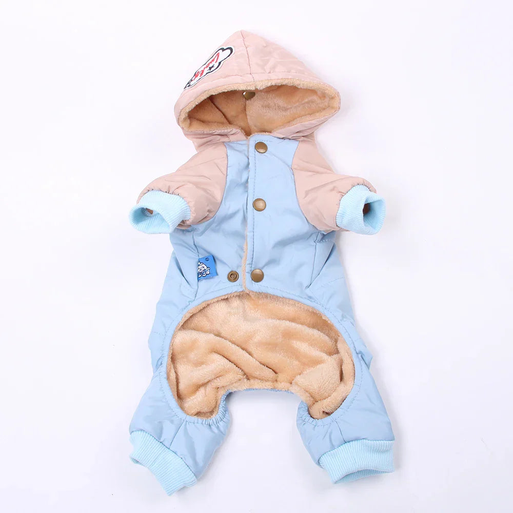 Dog Cat Warm Jumpsuit Hoodie Windbreak Apparel Pet