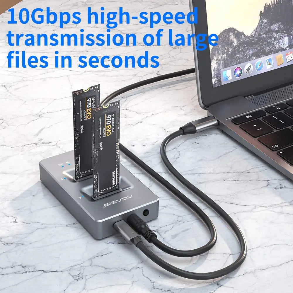 Acasis M.2 External Hard Drive NVME Dual Bay