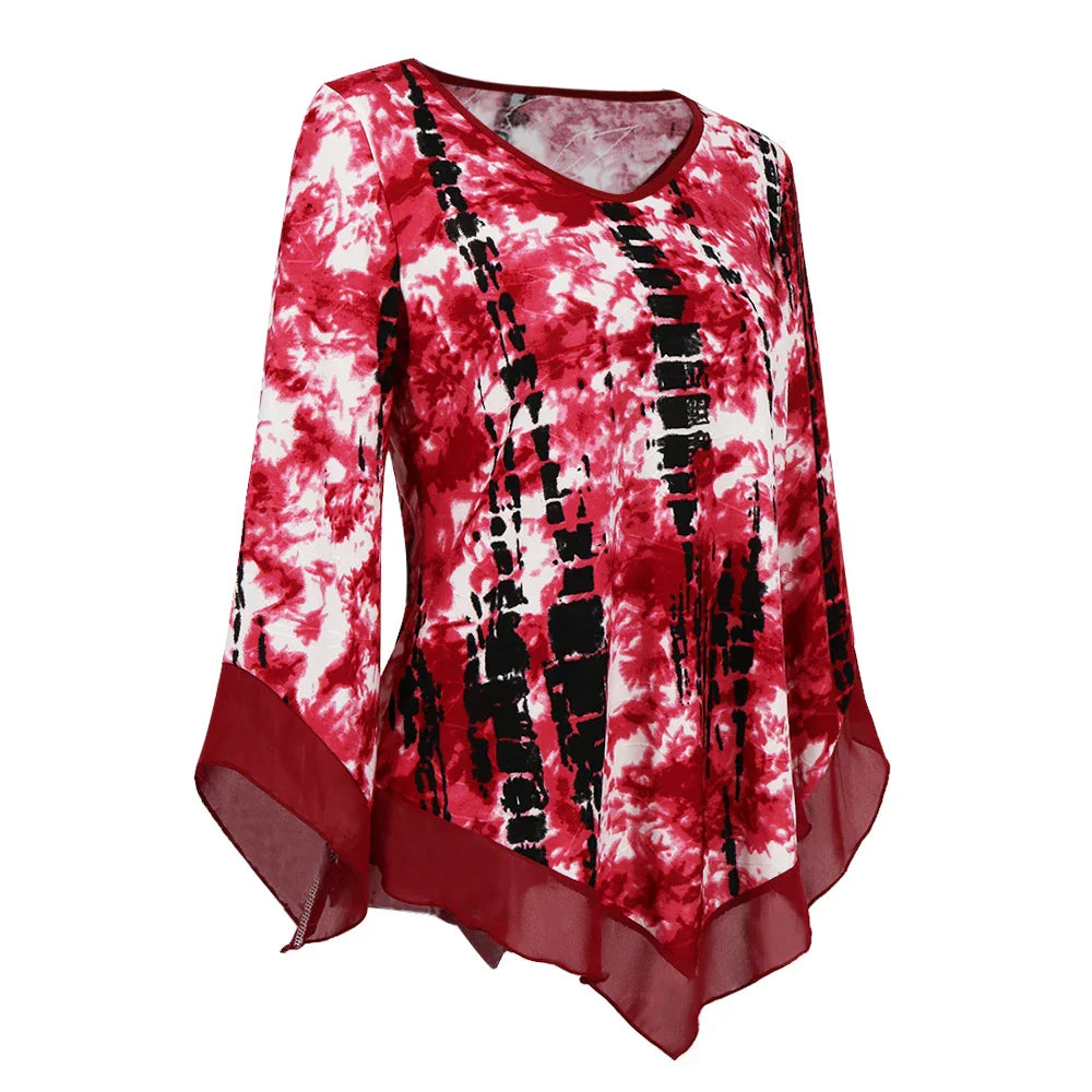Yitonglian Trending Style Plus Size Women Blouse Summer