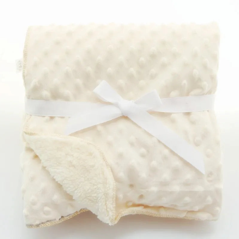 Baby Blankets New Thicken Double Layer Coral Fleece