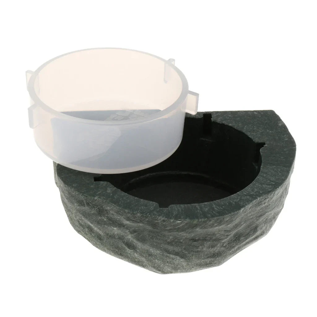 2pcs Mini Magnet Gecko Feeder Ledge Reptile Terrarium