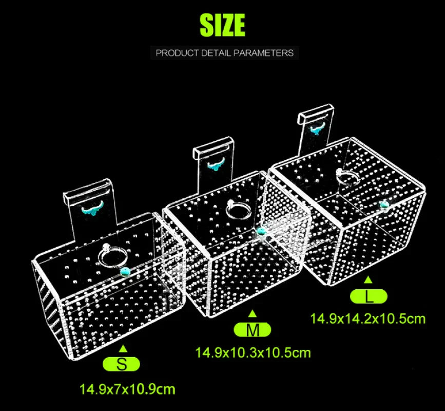 Aquarium Incubator Transparent Acylic Fish Tank Isolation Box