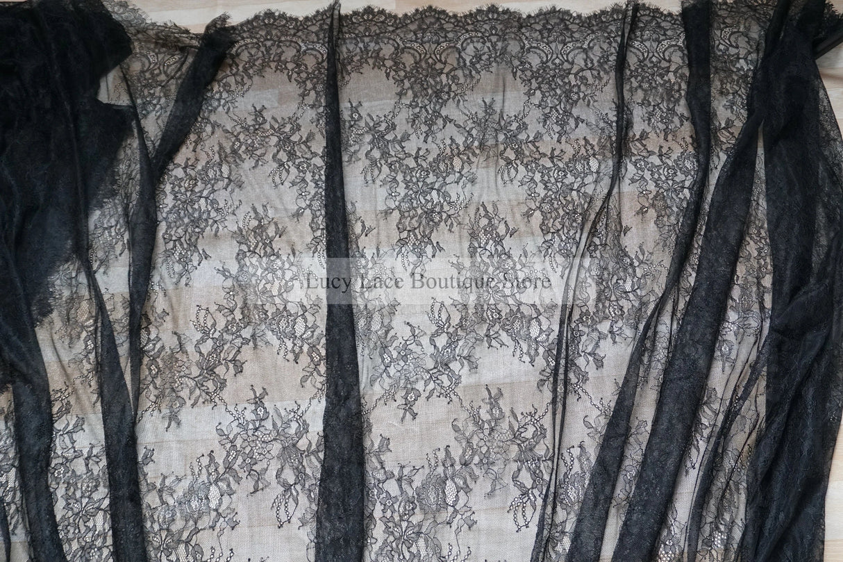 Off white wedding lace Thin and soft eyelash