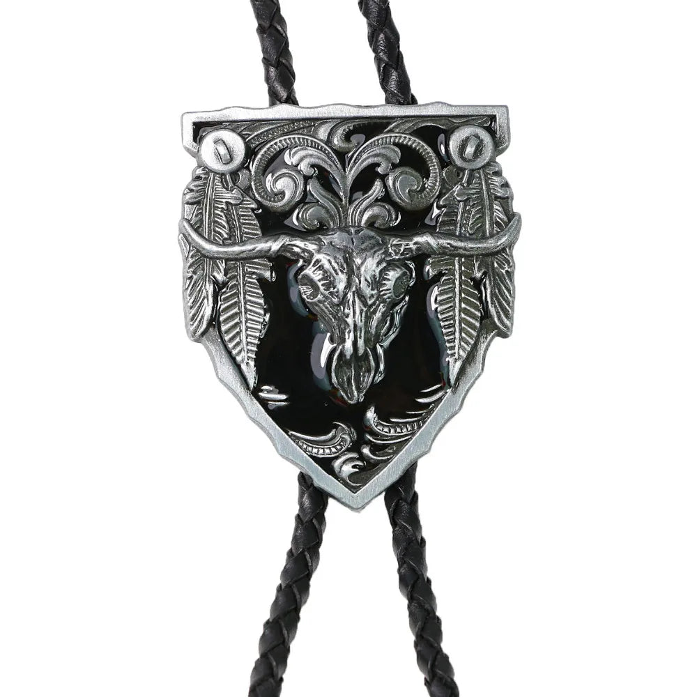 Big cow head western cowboy Tang grass pattern