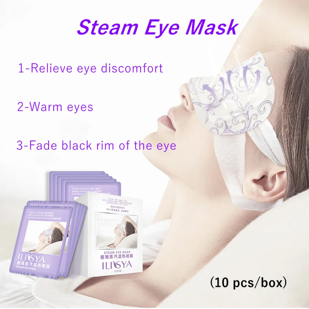 30PCS-Lavender Oil Steam Eye Mask Eye Care Skin