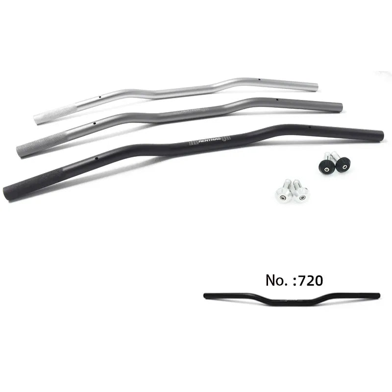 730mm Vintage Motorcycle Flat Handlebar (22mm)