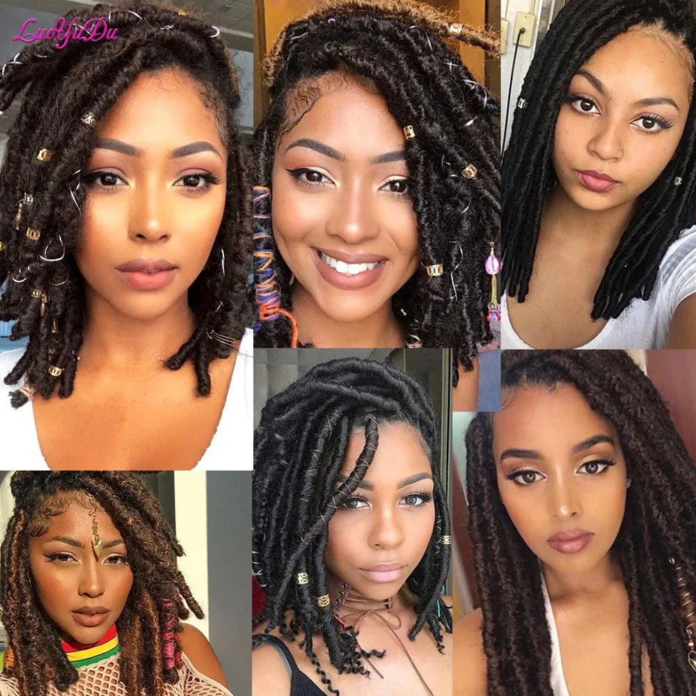 LUOYUDU Crochet Hair Dreadlocks Faux Locs Braiding Hair