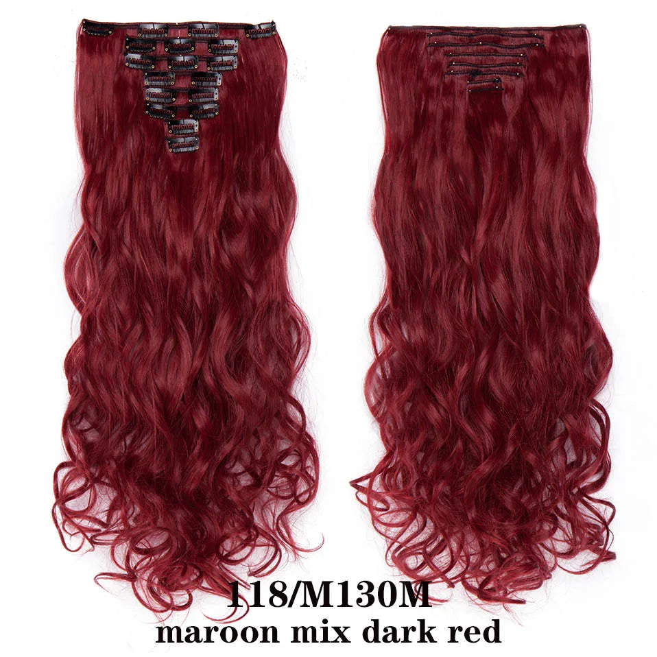 HAIRRO 24Inches 170g 36 Colors Long Straight Synthetic