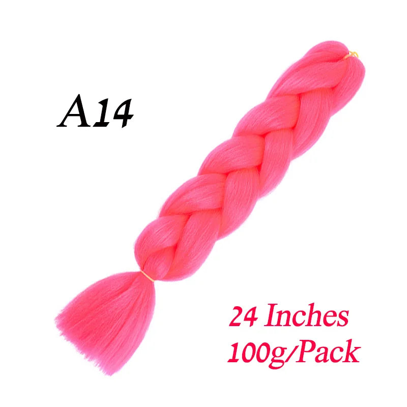 Synthetic Jumbo Braiding Hair Extension 24 " Heat
