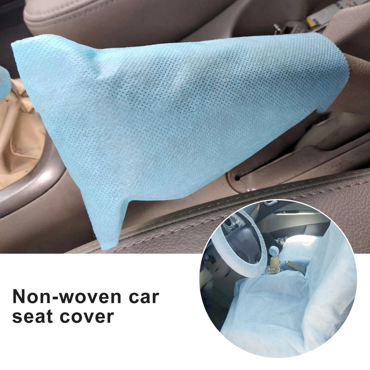 4 Pcs Disposable Nonwoven Fabric Car Soft Seat