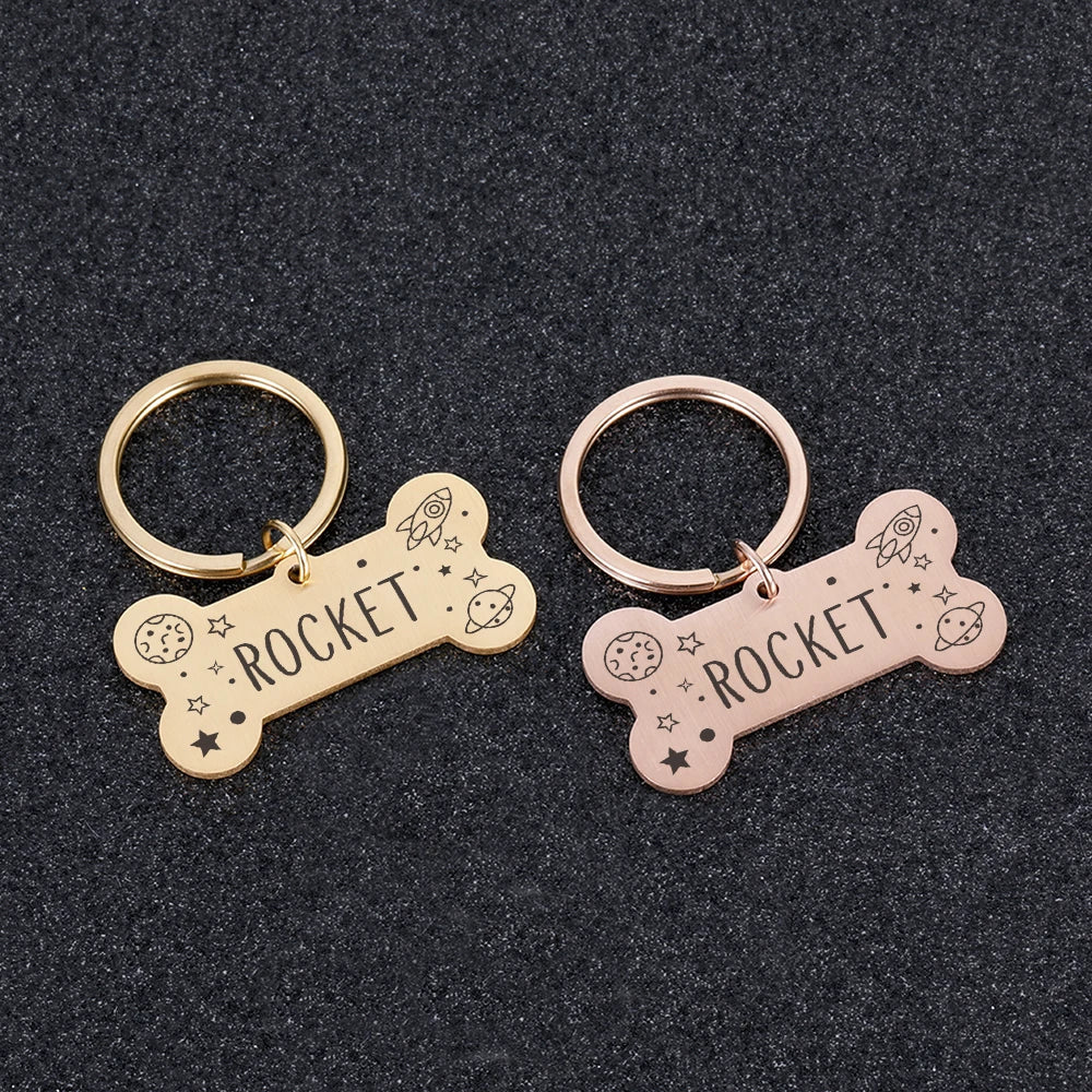 Custom Dog ID Tag Personalized Pet Name Address