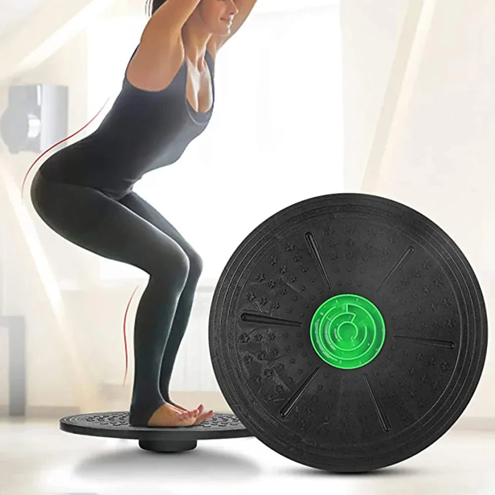 Yoga Balance Board Disc Stability Round Plates Exercise