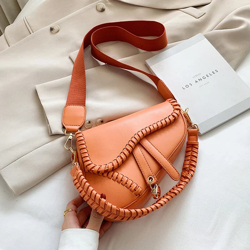 Fashion Saddle Women Bag One Shoulder Handle Trend