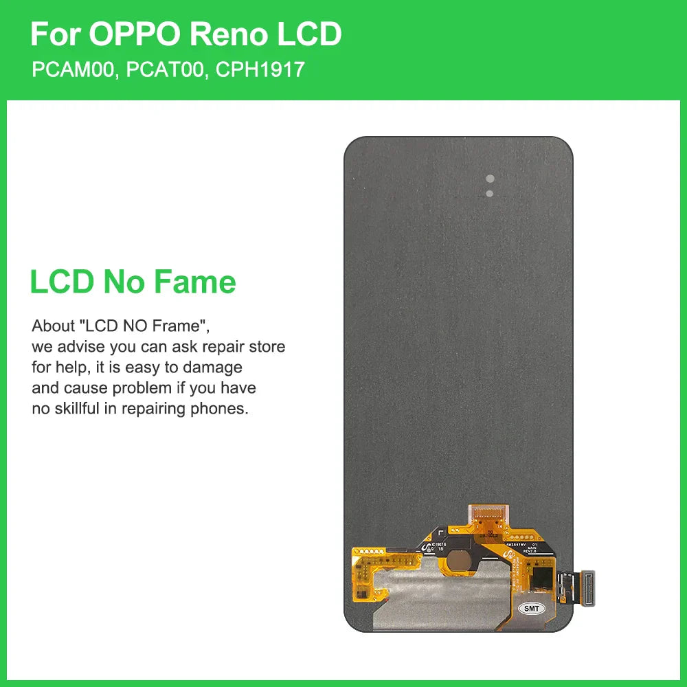 Amoled/TFT For Oppo Reno PCAT00 PCAM00 CPH1917 LCD