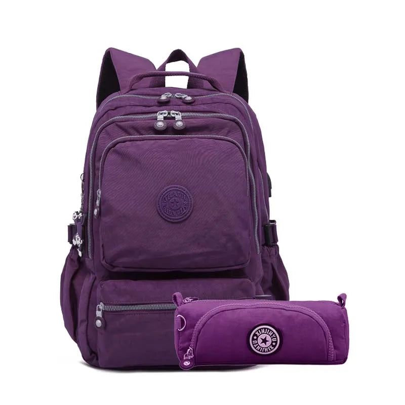 TEGAOTE Pencil Case Students Bolsa Famous Travel Nylon