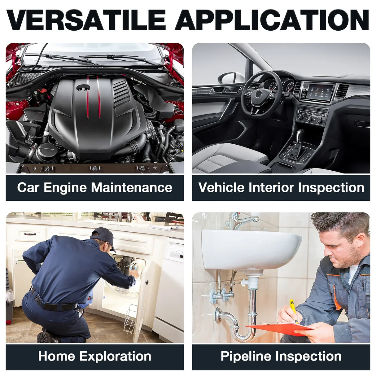 Launch VSP-600 Borescope Inspection Camera IP67 Waterproof VSP600