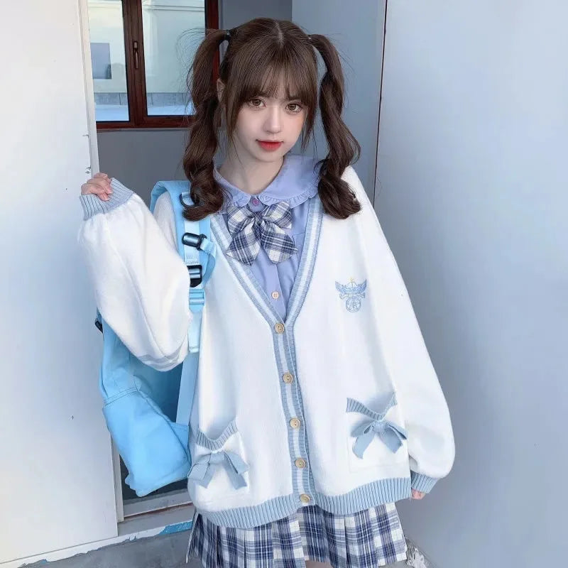 Japanese Girls Loli Vneck JK Uniforms Cute Sweet