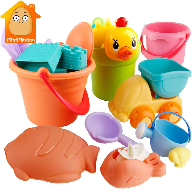 Summer Silicone Soft Baby Beach Toys Kids Mesh