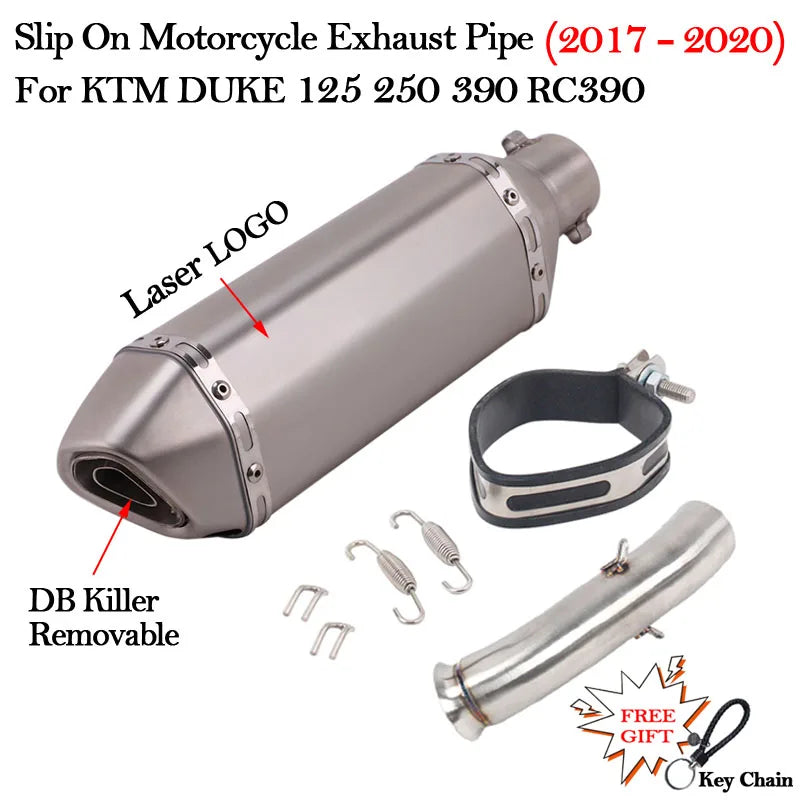 Slip on 51mm Motorcycle Exhaust System Muffler Escape