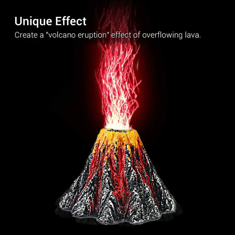 Volcano Stone Aquarium Decoration Fish Tank Bubble Volcano