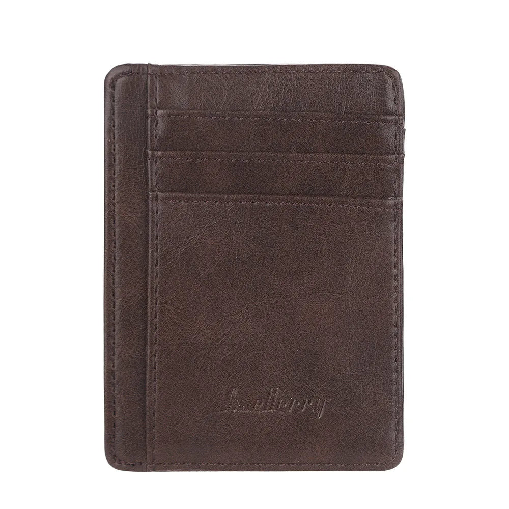 2022 Mini Men's Card Wallet – Customized PU Leather Holder