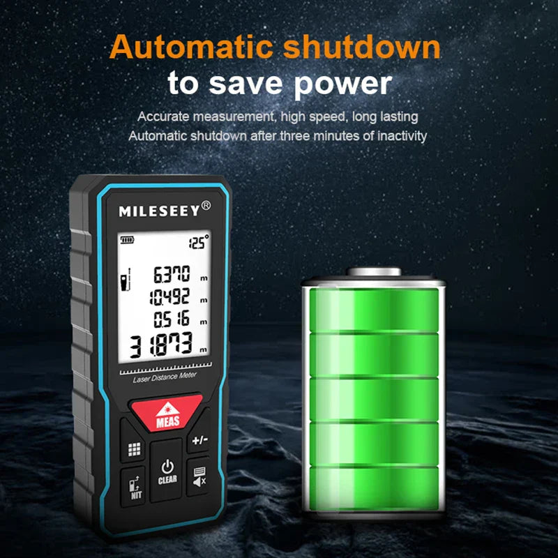 Mileseey X5/X6 40M 100M Professional Laser Trena Rangefinder
