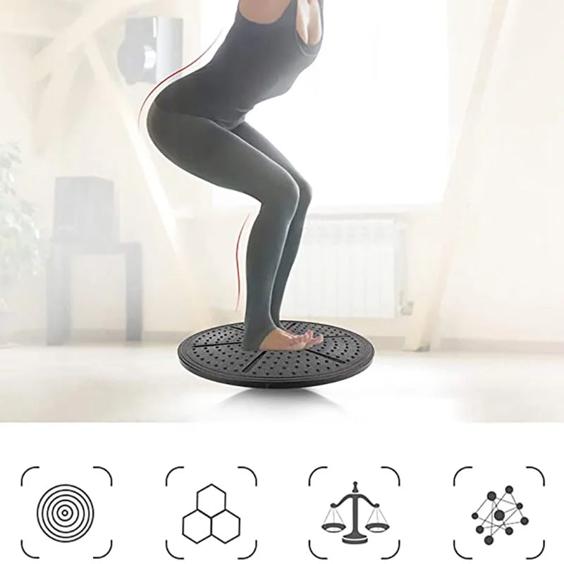 Yoga Balance Board Disc Stability Round Plates Exercise