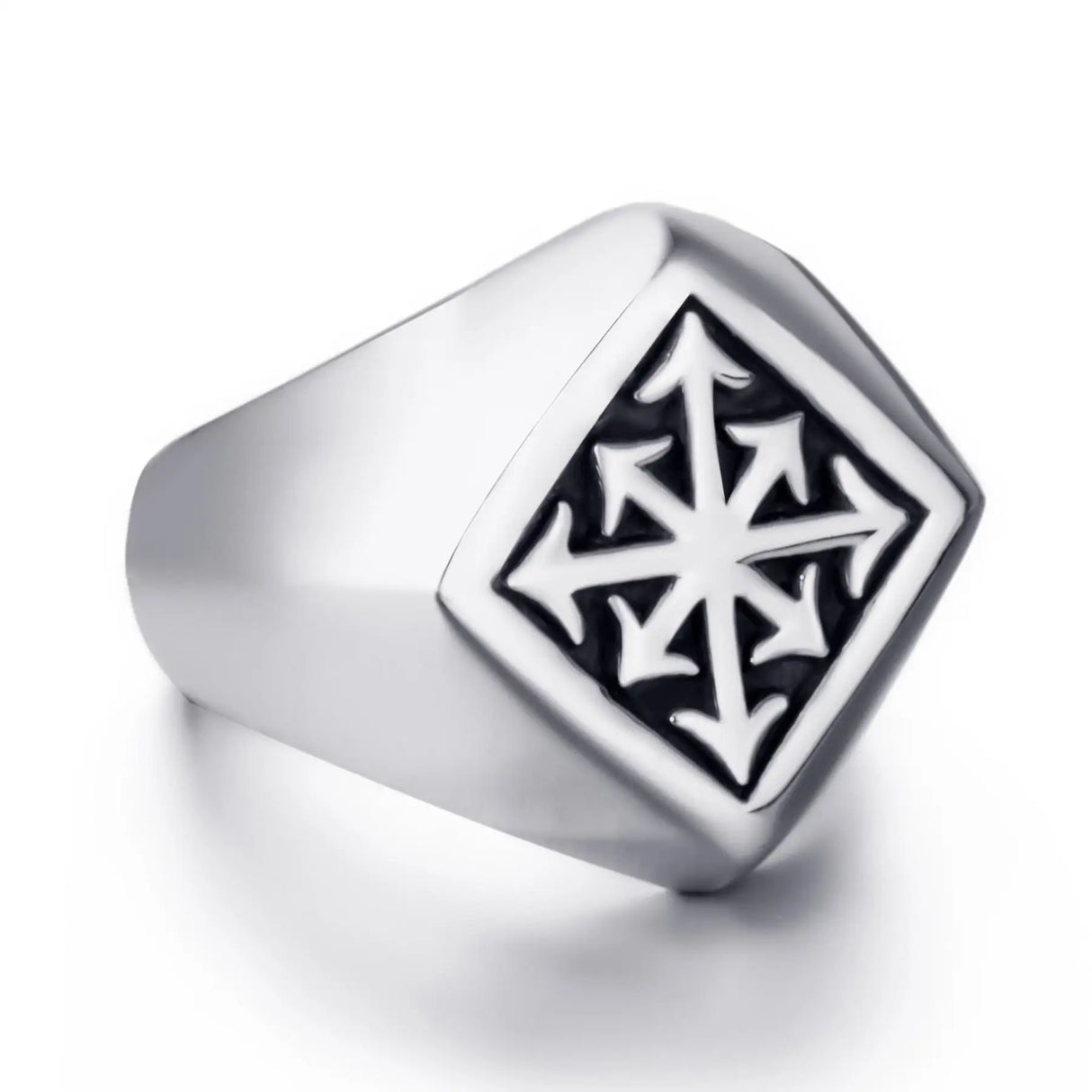 Elfasio Mens Stainless Steel Rings Gothic Magic 8