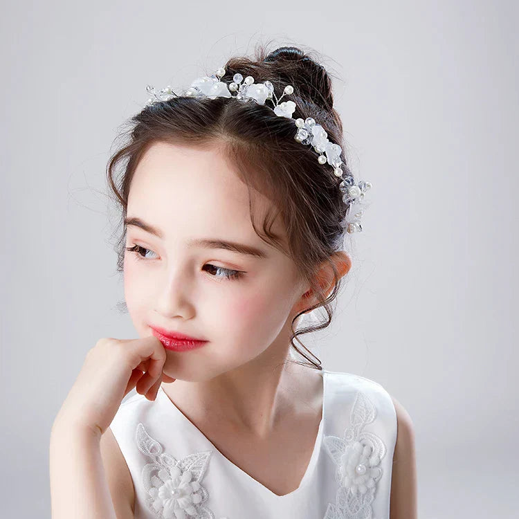 New Silver Color Gold Handmade Headbands Pearls Crystal