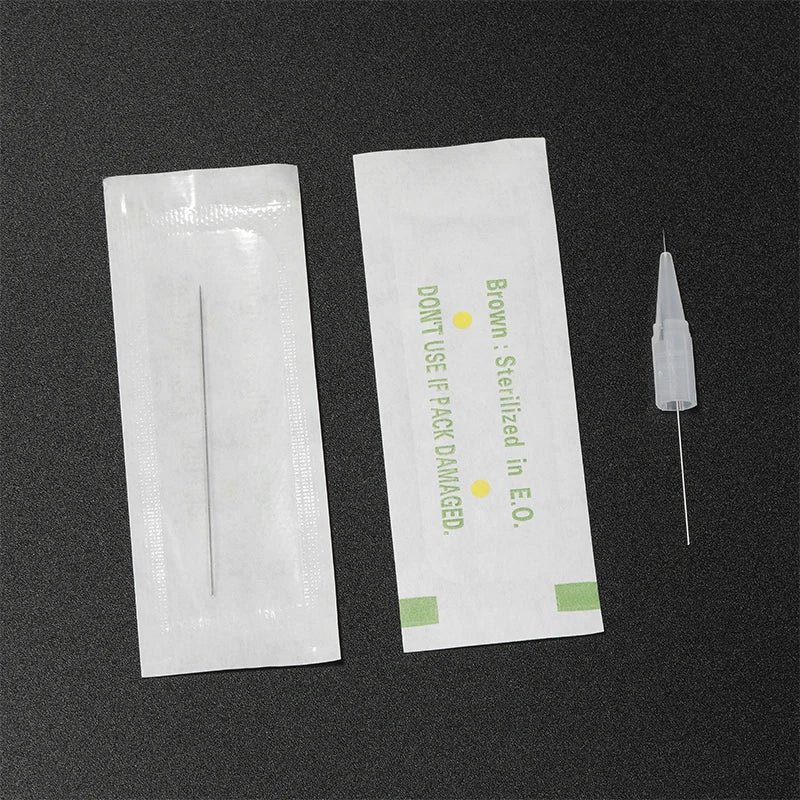 100pcs PMU Microblading Needle + Cup Tips Disposable