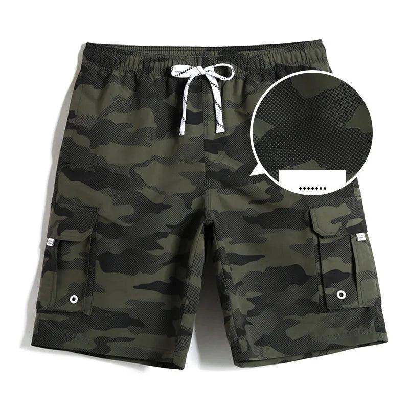 Gailang Brand Men Swimming Boxer Trunks Quick Drying