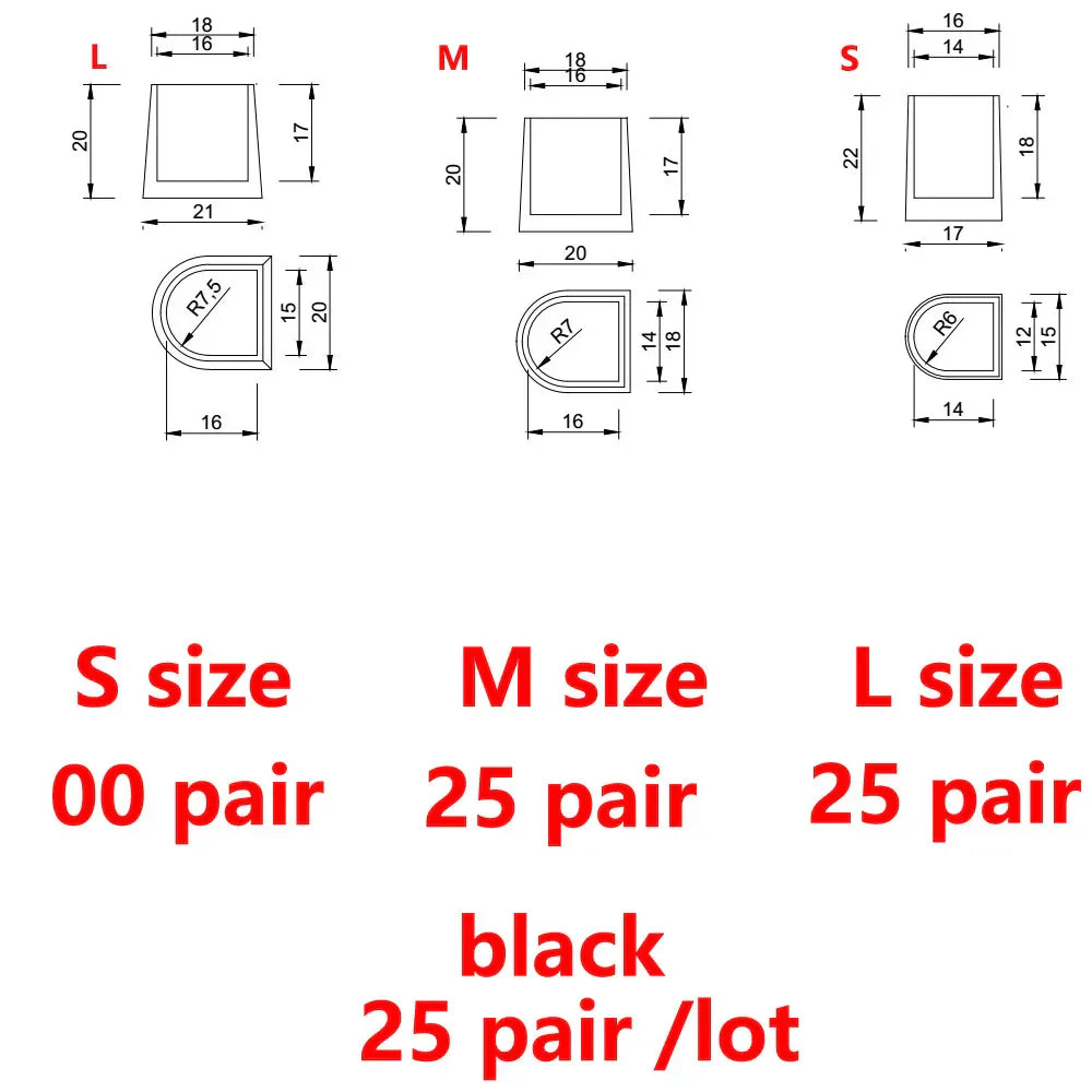 25 pairs shoes high heel stoppers cover protectores