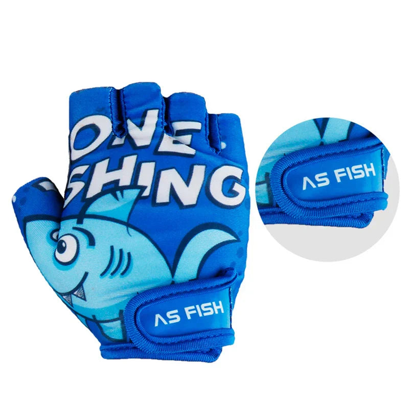 Cartoon XS S Bike Cycling Gloves for Kids