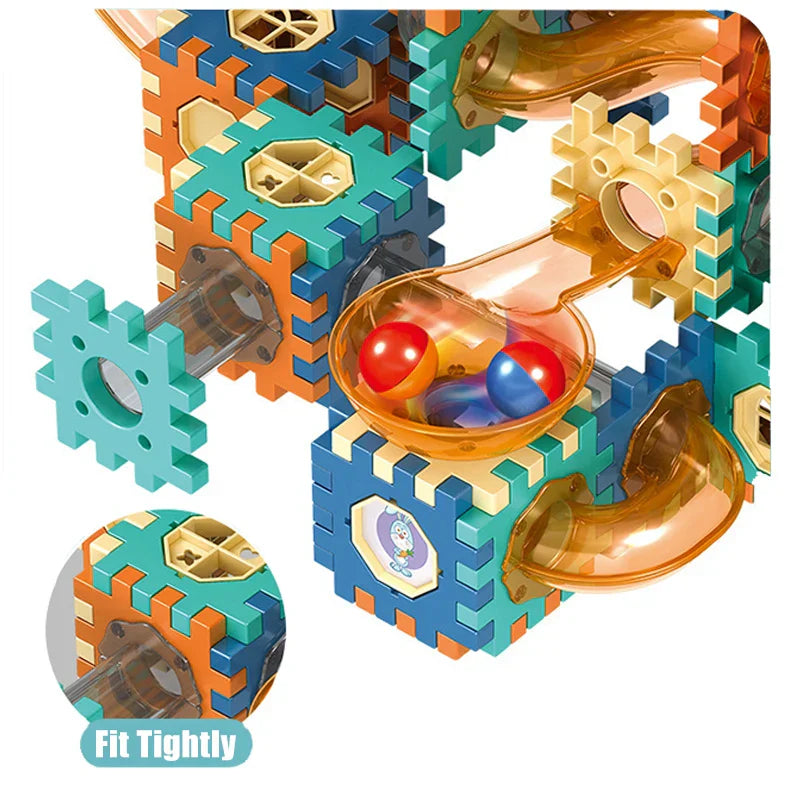 Marble Run Race Track Building Blocks Toys Kids
