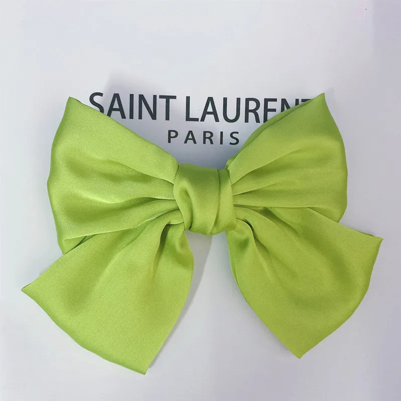 Fashion Ribbon Hairgrips Big Large Bow Hairpin For