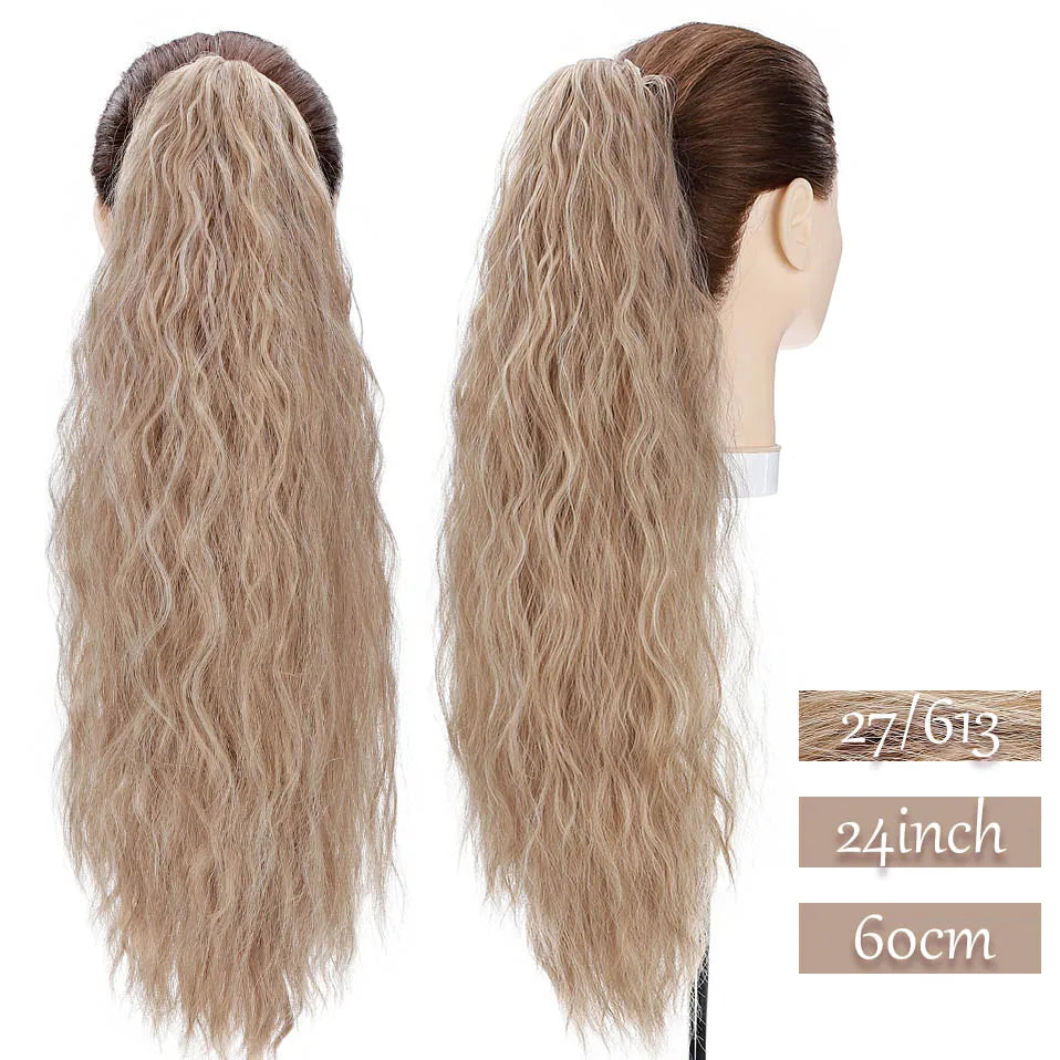 S-noilite Synthetic Long Wavy Fake Ponytail Extension Hair